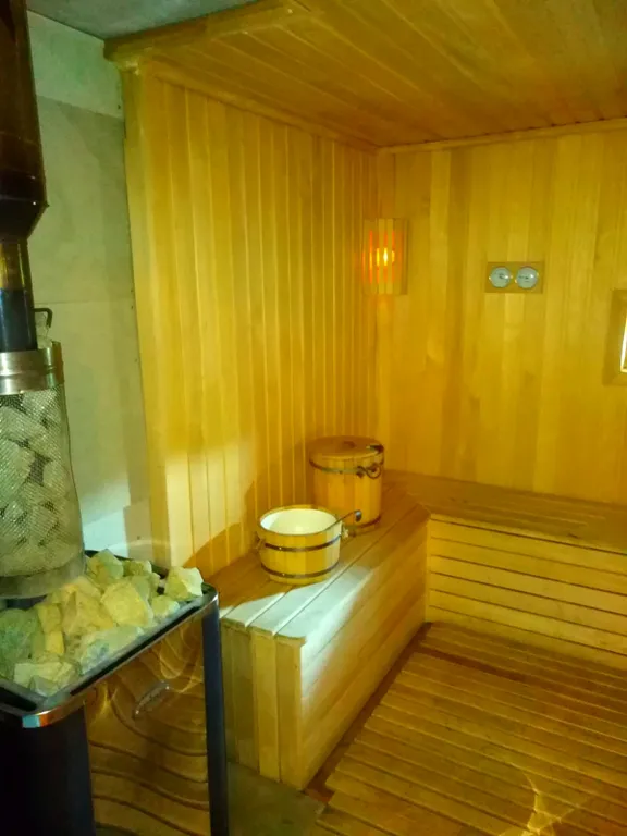 Дом - баня на берегу реки