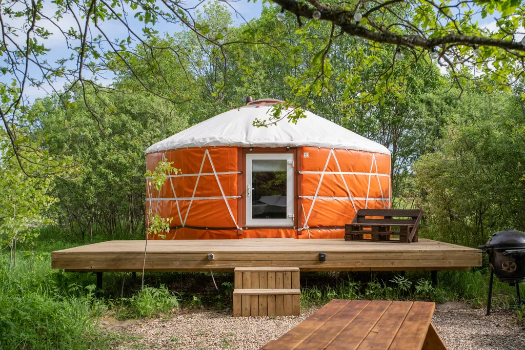 Коттедж Необычный дом Юрта в современном стиле — Можайск