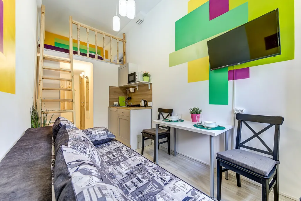 Квартира Квартира Уютная студия у метро Лиговский проспект — Санкт-Петербург