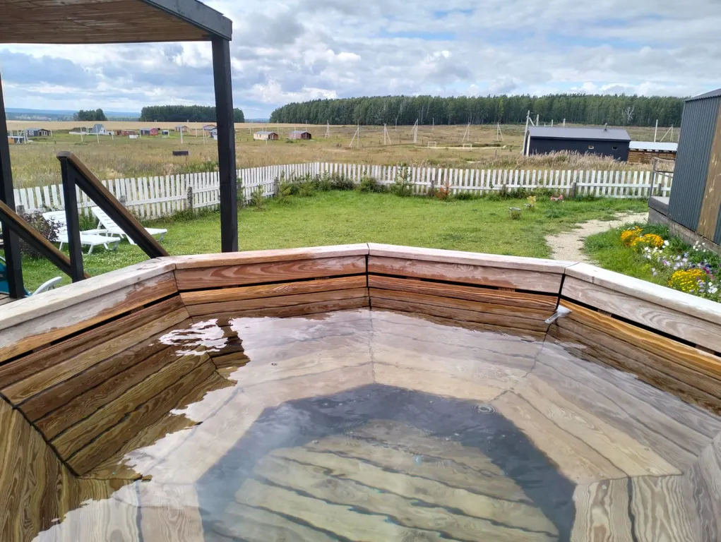 Уютный дом с баней и чаном