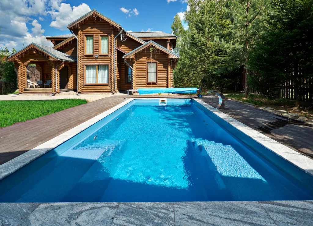 Дом с баней, хамамом, караоке и теплым уличным бассейном