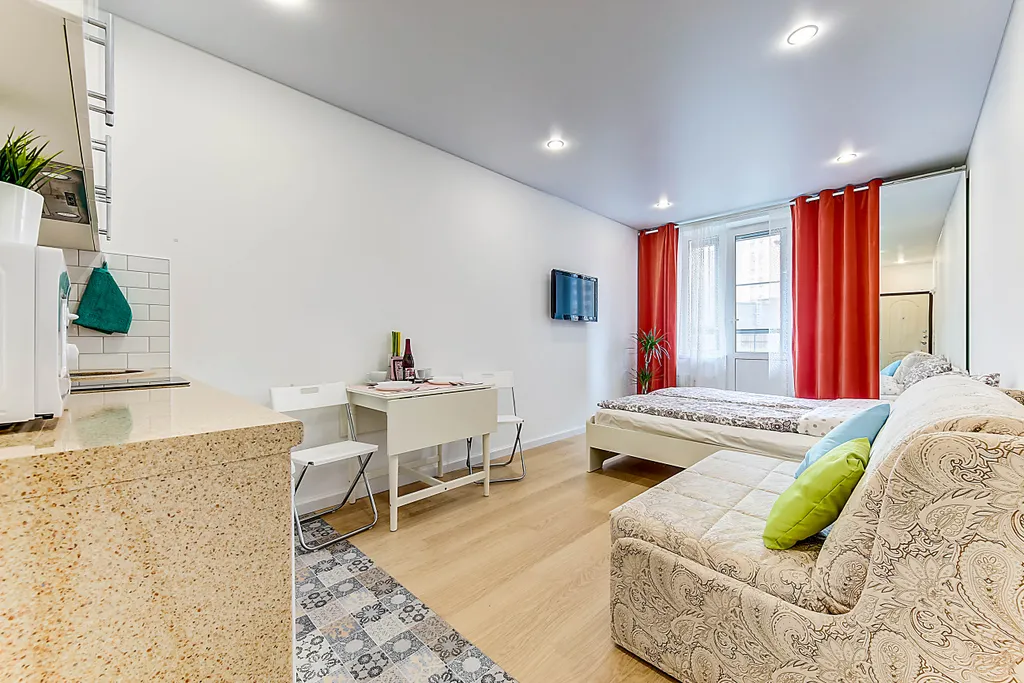 Квартира Red Curtains Studio — аренда посуточно в Мурино