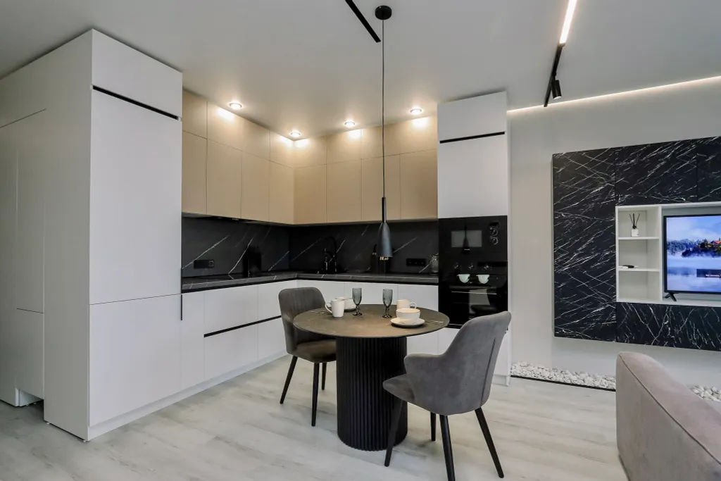 Студия-люкс с великолeпным видом нa гоpод и наберeжную