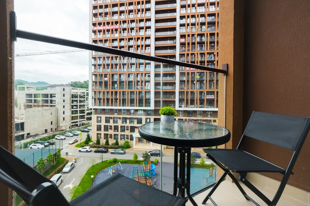 Уютная студия в жилом комплексе бизнес-класса, в Дагомысе