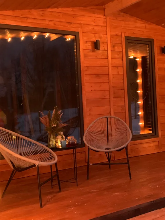 Семейная дача с сауной и камином