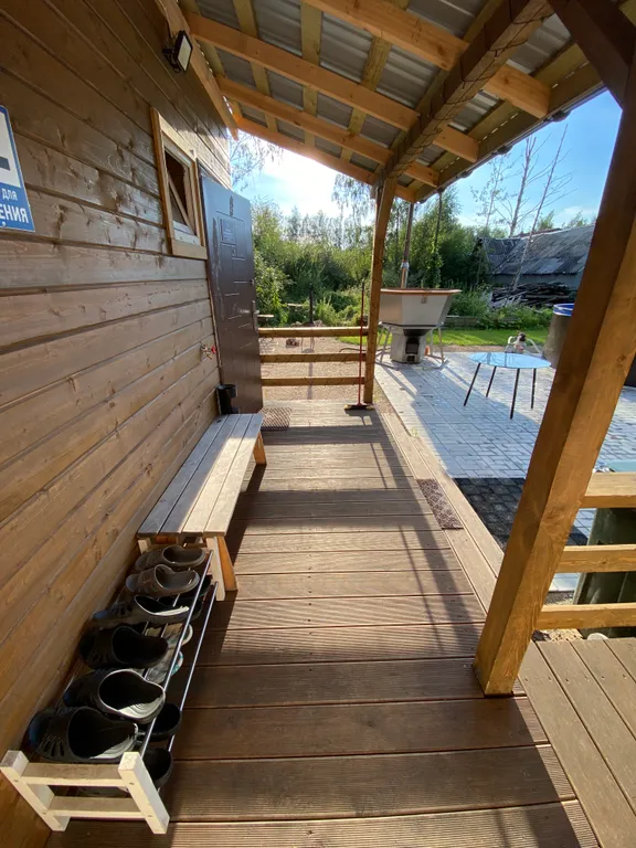 Домик с русской баней на дровах + сибирский банный чан