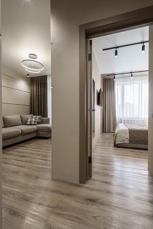 Лаконичная квартира Бурбон в ЖК Притяжение