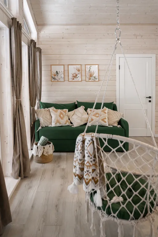 Коттедж Дом с видом на лес, сауной, 5 минут по лесной тропе до озера — Тосно