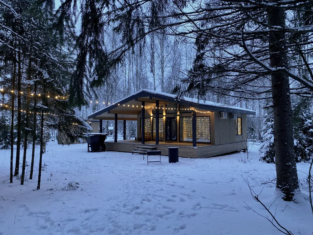 Эко-дом с панорамными окнами #1