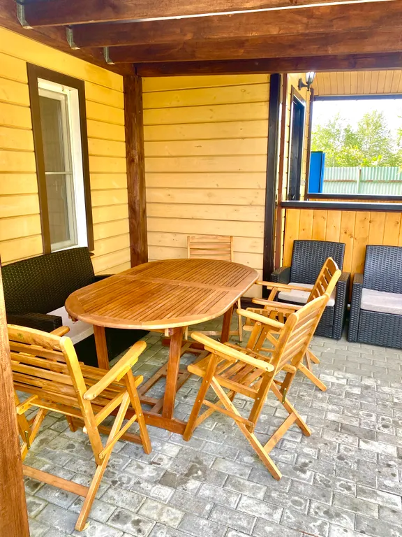 Коттедж Красивый дом с русской баней на дровах и теплым бассейном — Обухово