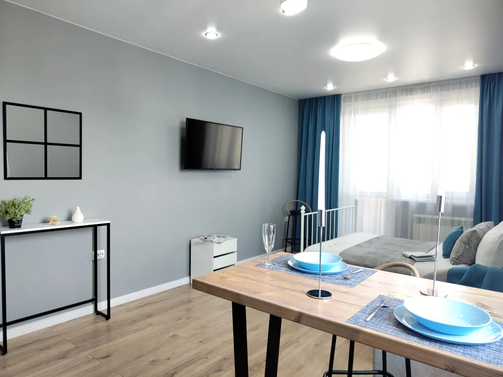 Студия с обзорным видом на весь город