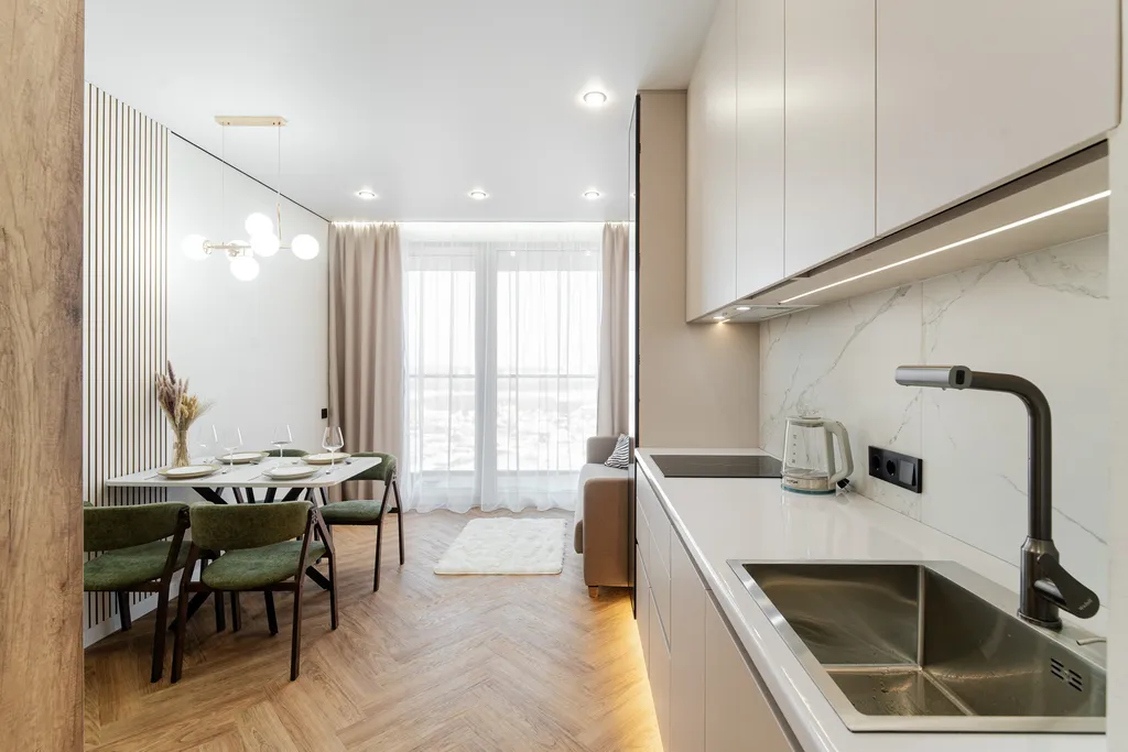 Дизайнерская 1-к квартира с проектором G-Drive Арена