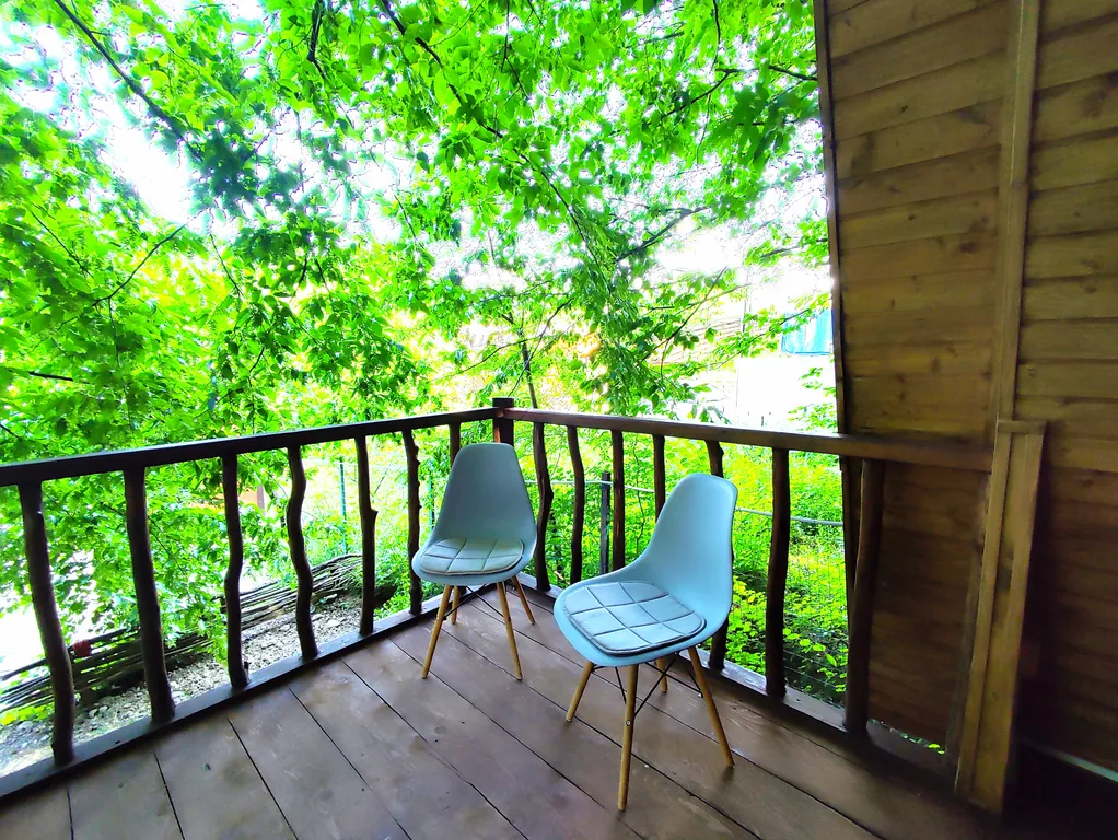 Шале с видом на лес и горы