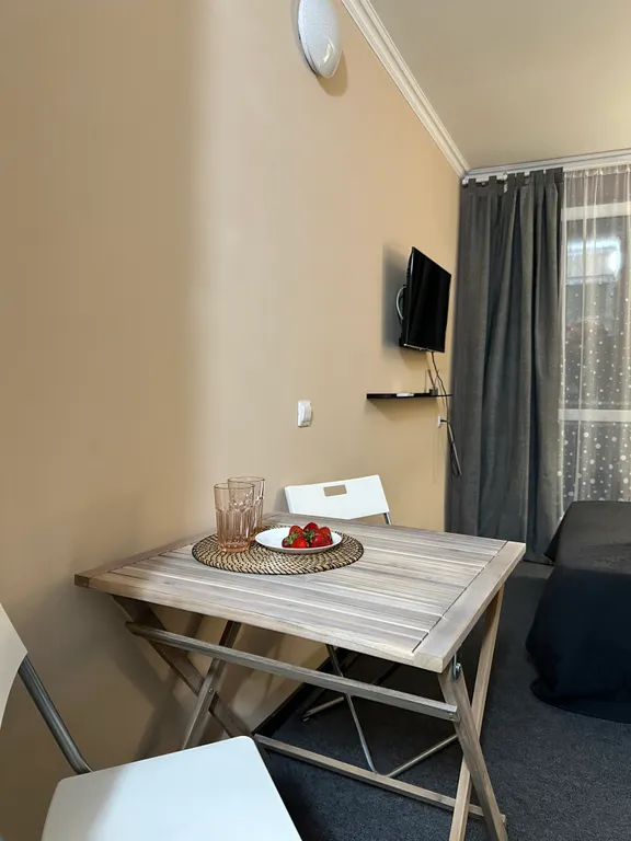 Студия с видом на море с обновленным ремонтом