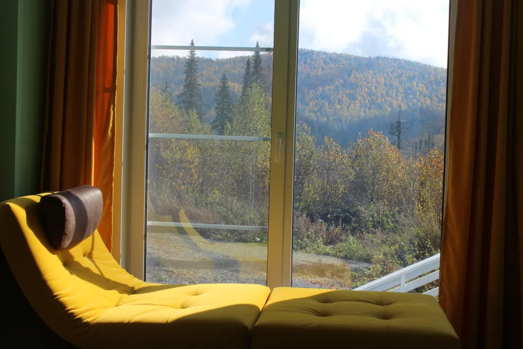 Дом Солнце в горах с баней на территории