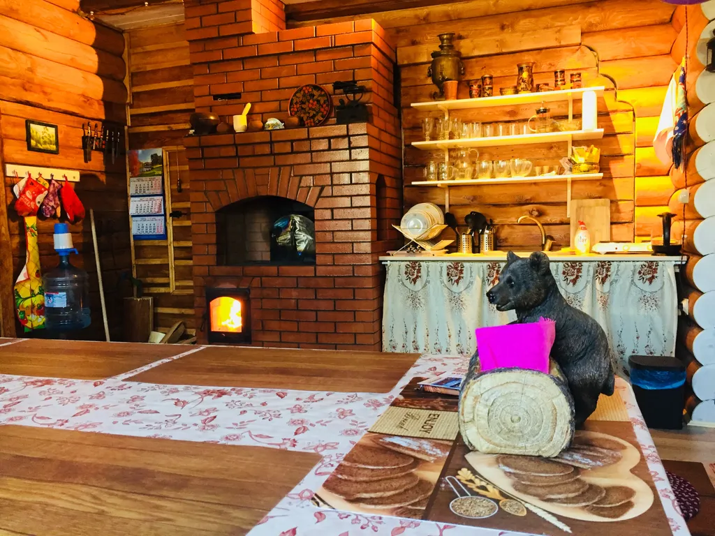 Дом из бревна Терем с сауной в черте города