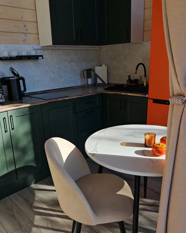 С дровяной сауной и видом на лес и закаты