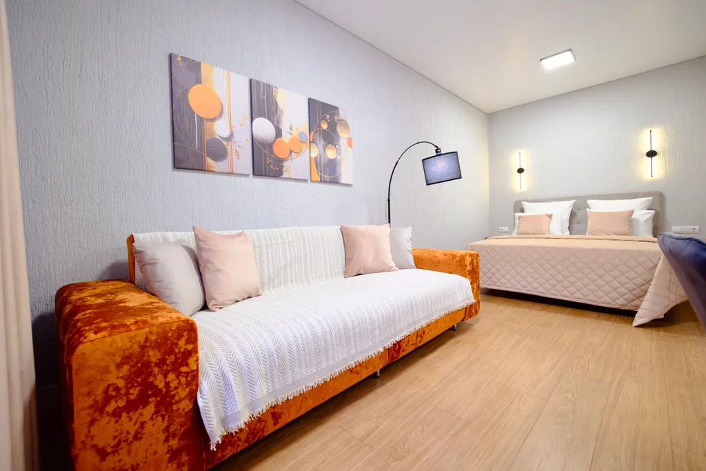 Студия с красивым видом