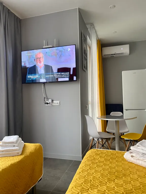 Квартира Квартира Современная студия в жилом комплексе с бассейном — Сочи