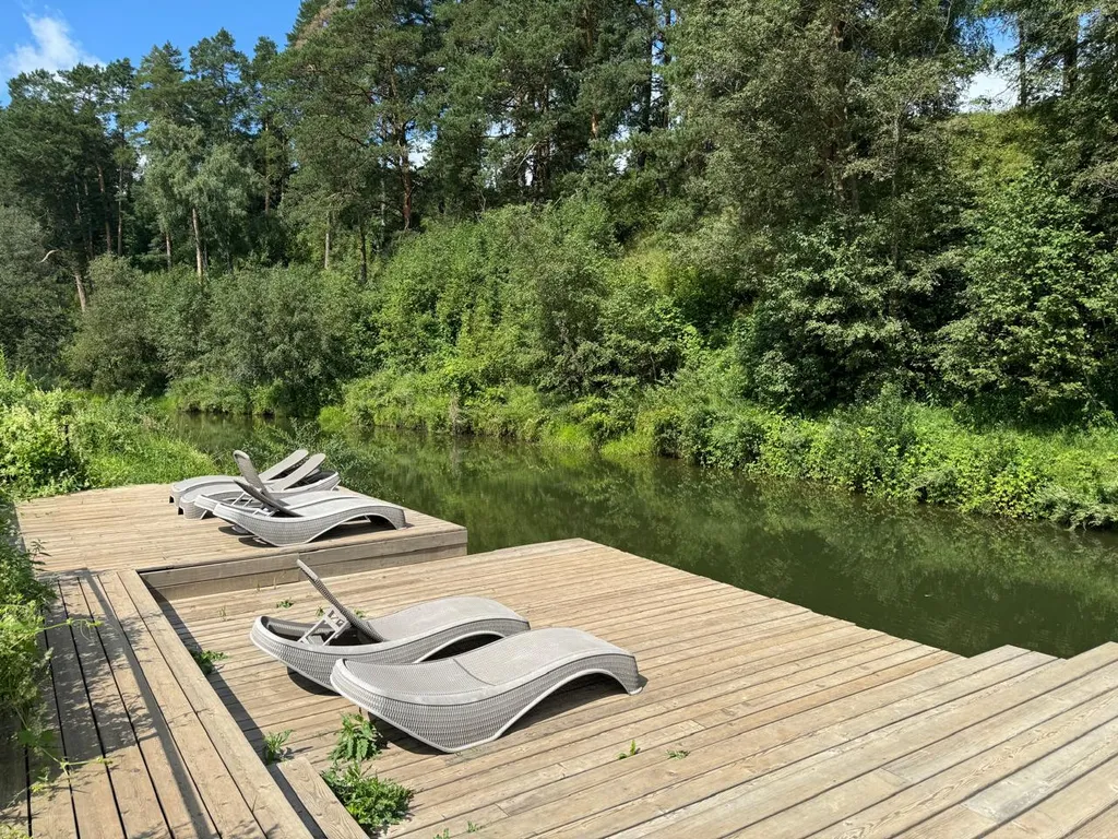 Дом А-фрейм на речке под Клином