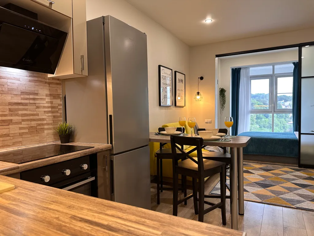 Уютная квартира с видом на море и горную реку в ЖК Солнечный Дагомыс