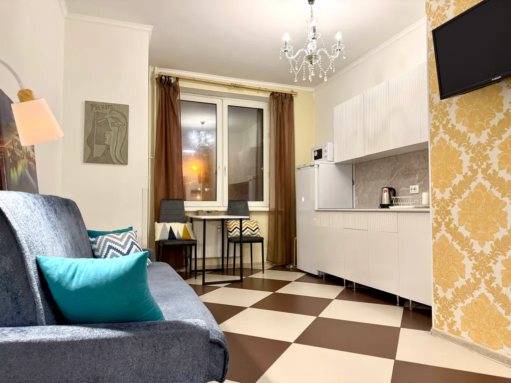 Квартира Квартира Уютная еврооднушка в Московском районе, недалеко от аэропорта — Санкт-Петербург