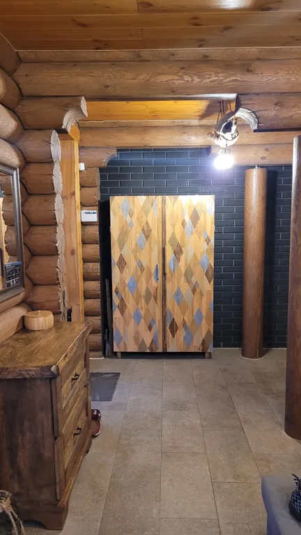 Атмосферное место, дом и баня