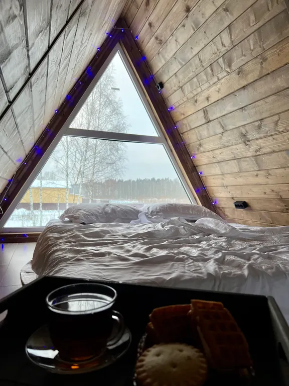 Треугольный дом шале