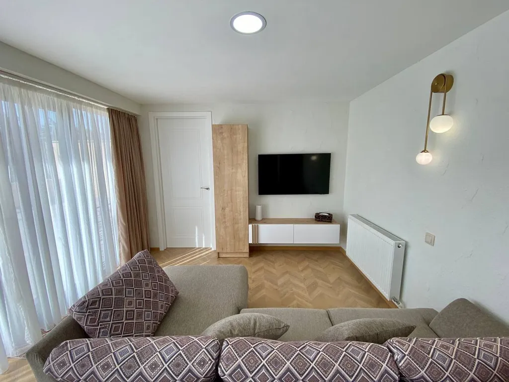 Квартира на 2-4 гостя с просторной террасой и бесплатной парковкой