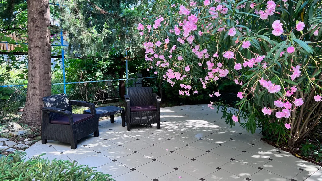 Дом и море через дорогу