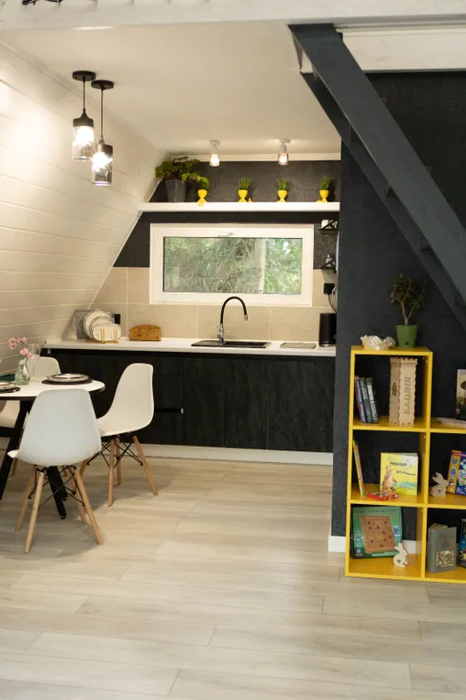 Домик в сосновом лесу aframe 2