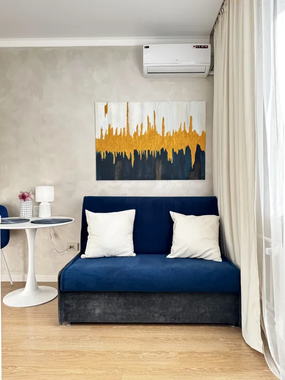 Уютная студия с панорамным видом на город!