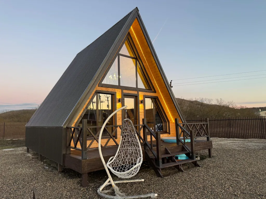 Коттедж Уютный А-фрейм вдали от городской суеты — аренда посуточно в Горячеводский