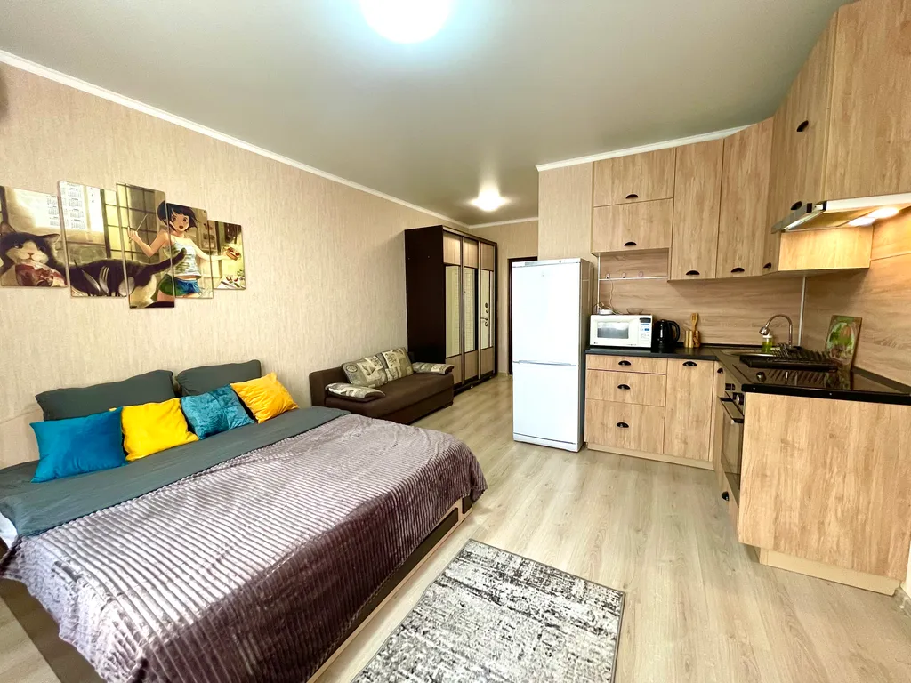 Квартира с кроватью и с диваном