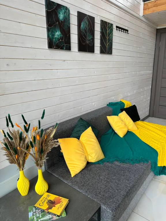 Красивый барнхаус с баней и банным чаном