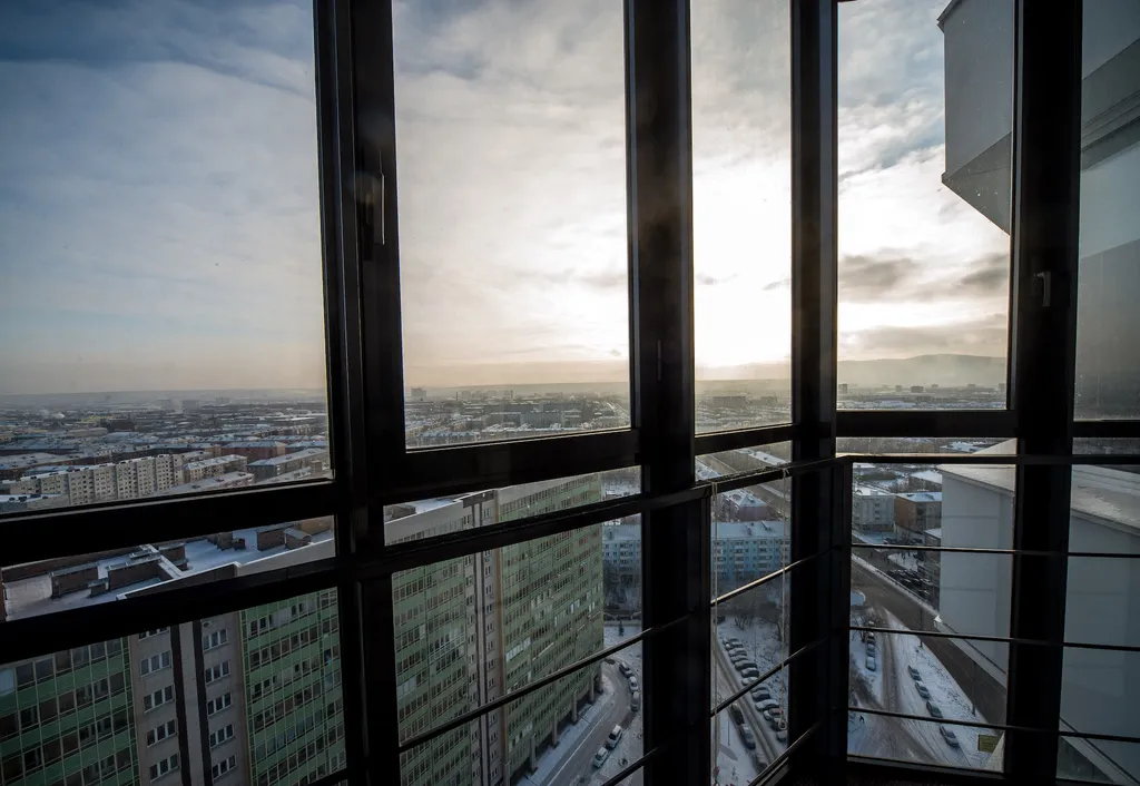 Квартира Квартира Студия на 22 этаже с красивым видом на город — Красноярск