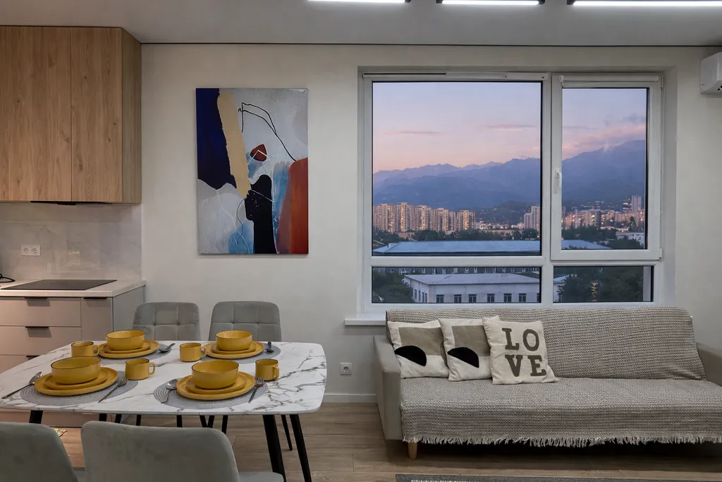 Стильные апартаменты с видом на горы в современном комплекс Rams City