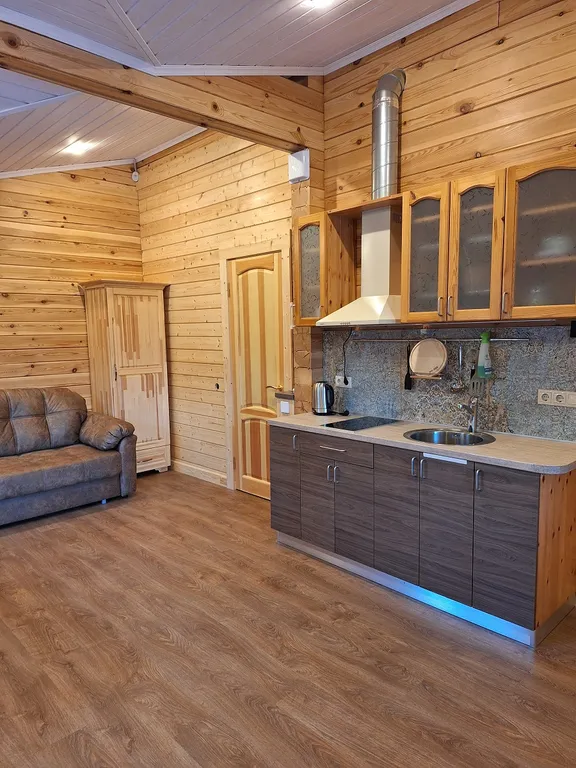 Дом деревянный на берегу реки в Рощино