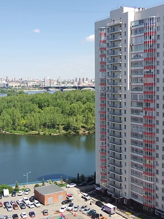 Квартира Квартира Красивая студия с видом на реку Енисей — Красноярск