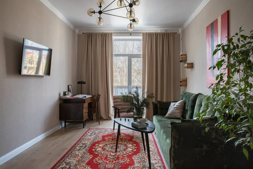 Квартира в историческом месте города с дизайнерским ремонтам