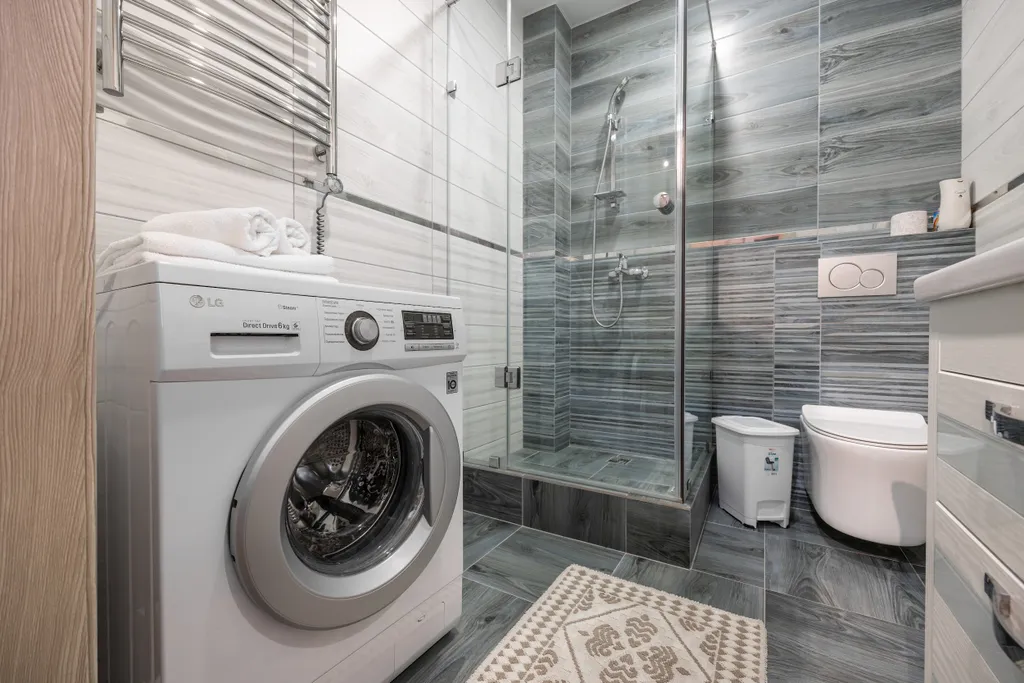 Просторная студия с видом на горы