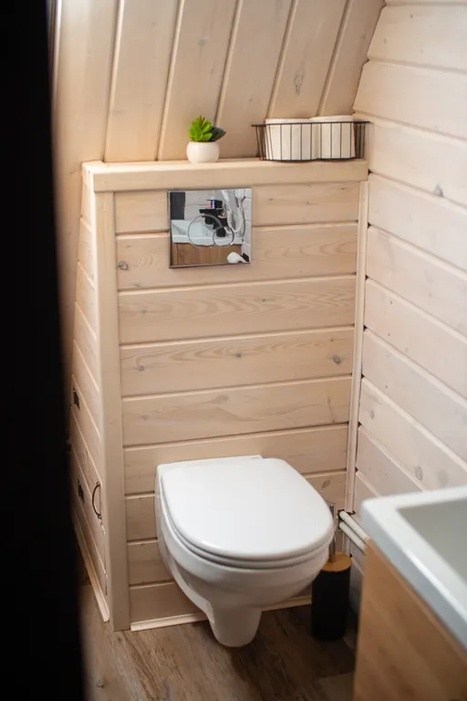 Сказочный дом для отдыха с панорамной банькой на дровах Hygge House