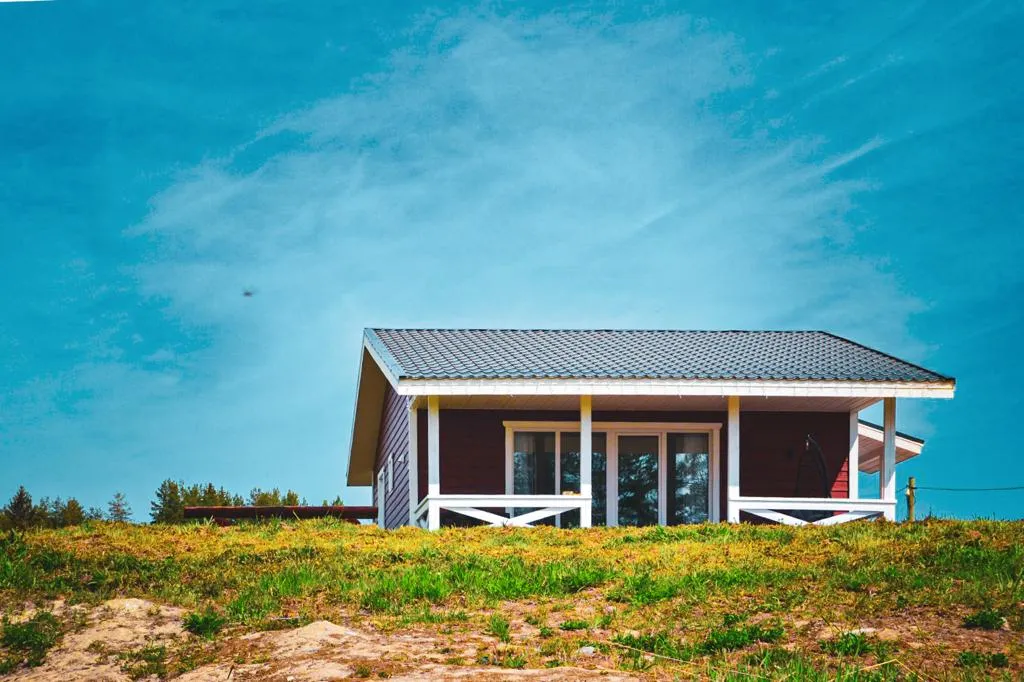 Уютный домик с чаном и видом на Ладожский залив