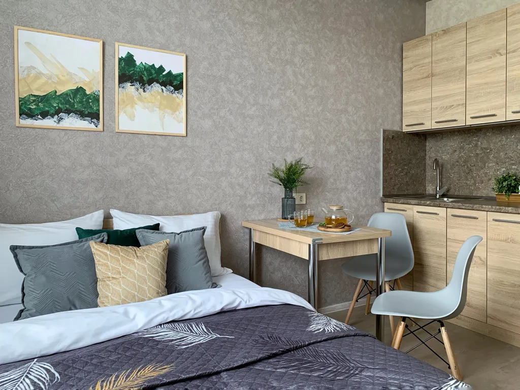 Студия с премиум-пакетом ТВ в 10 минутах от площади Маркса