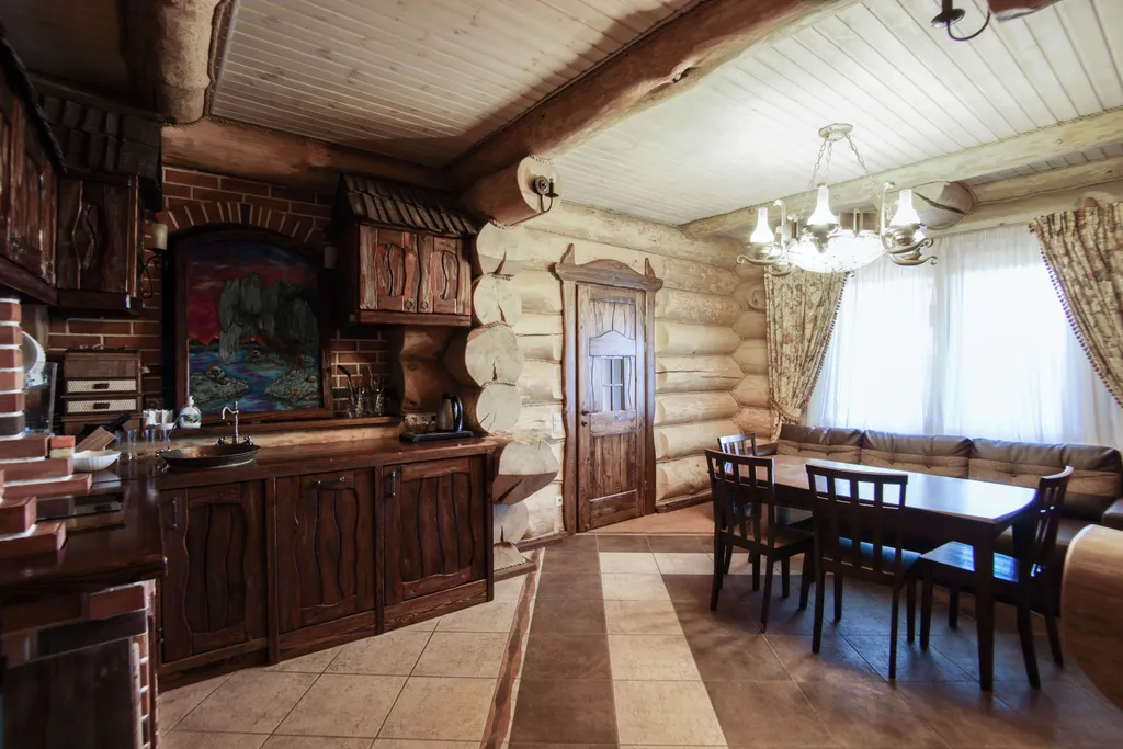 Шале с баней бассейном и видом на озеро