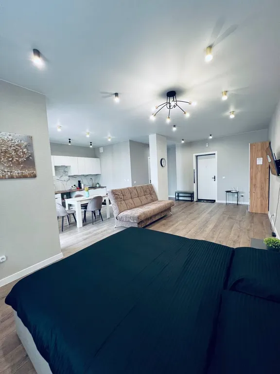 Уютная квартира-студия с видом на реку