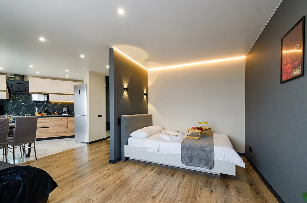 Изящная 1 комнатная квартира с видом на Волгу — аренда посуточно в Чебоксары