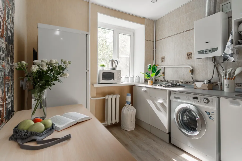 Уютная и светлая 1-комнатная квартира с ярким интерьером