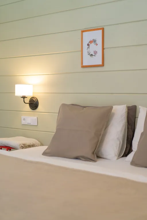 Дача с красными карпами с баней и чаном