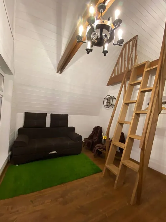 Дом A-frame с баней и чаном